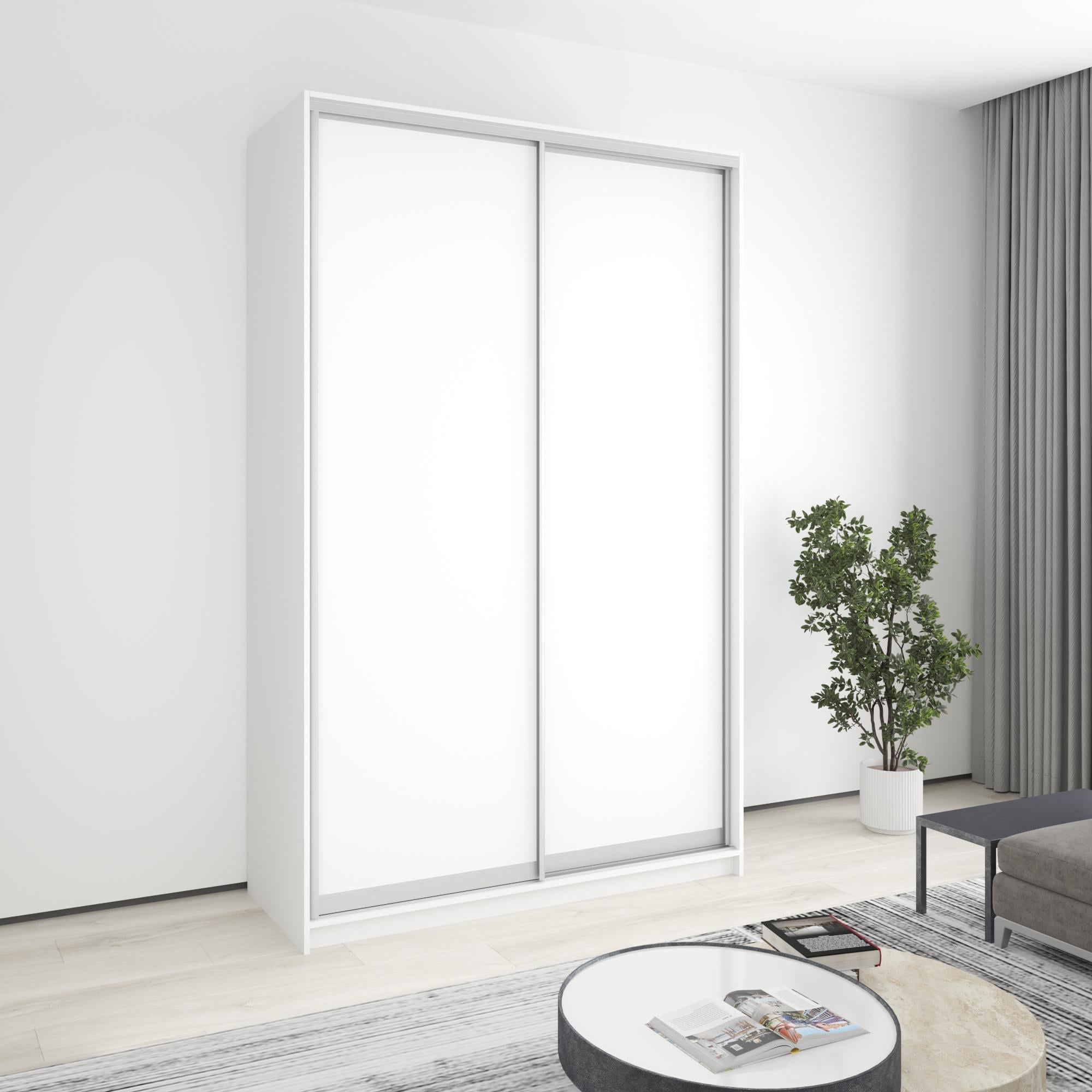 Шкаф-купе двухдверный MebelStar стандарт AL 2 ДСП 150x60x240 см Аляска белый (MBS-3605) Шкаф-купе двухдверный MebelStar стандарт AL 2 ДСП 150x60x240 см Аляска белый (MBS-3605)