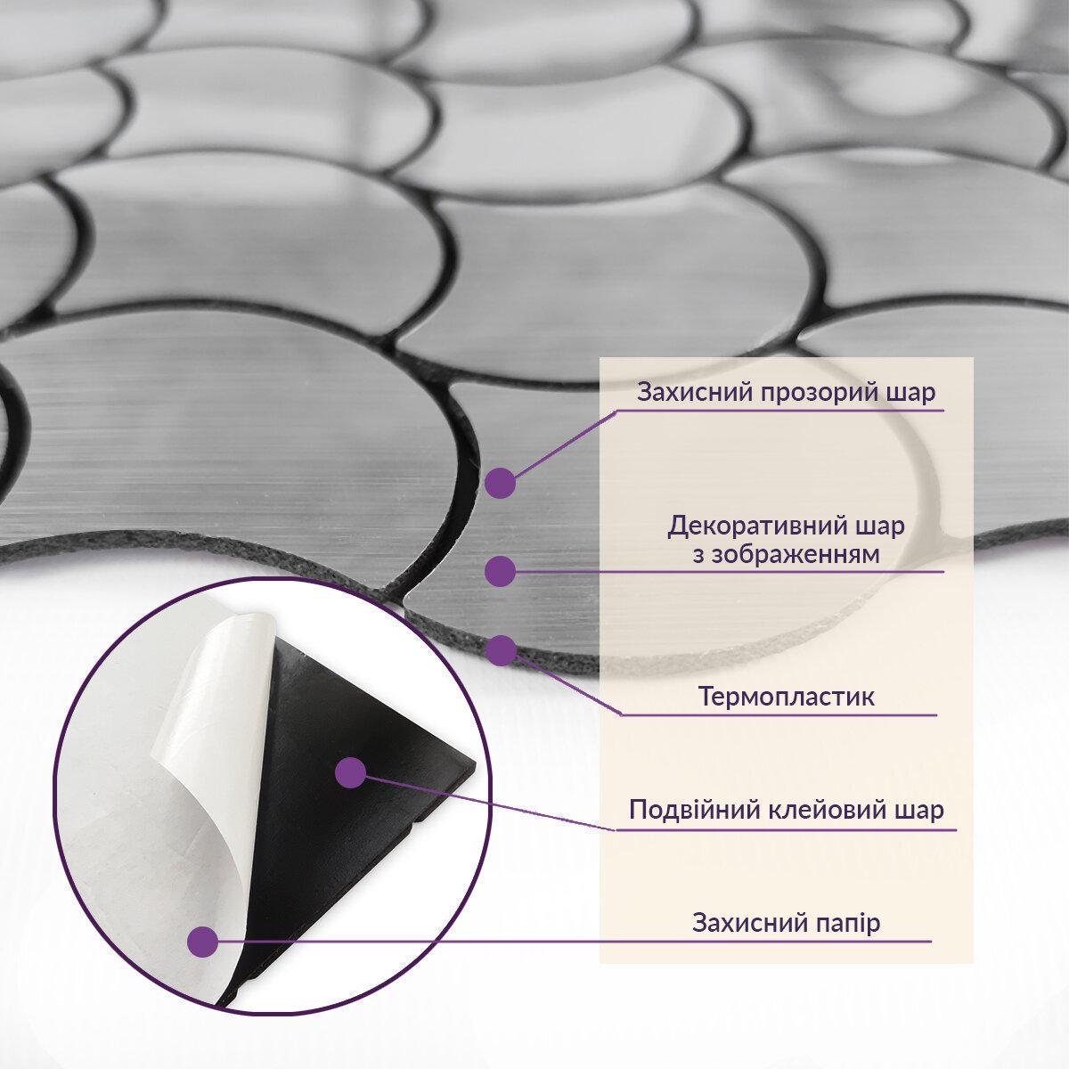 Мозаїка самоклеюча 300х300х4 мм (SW-00001665) - фото 5 Мозаїка самоклеюча 300х300х4 мм (SW-00001665) - фото 5