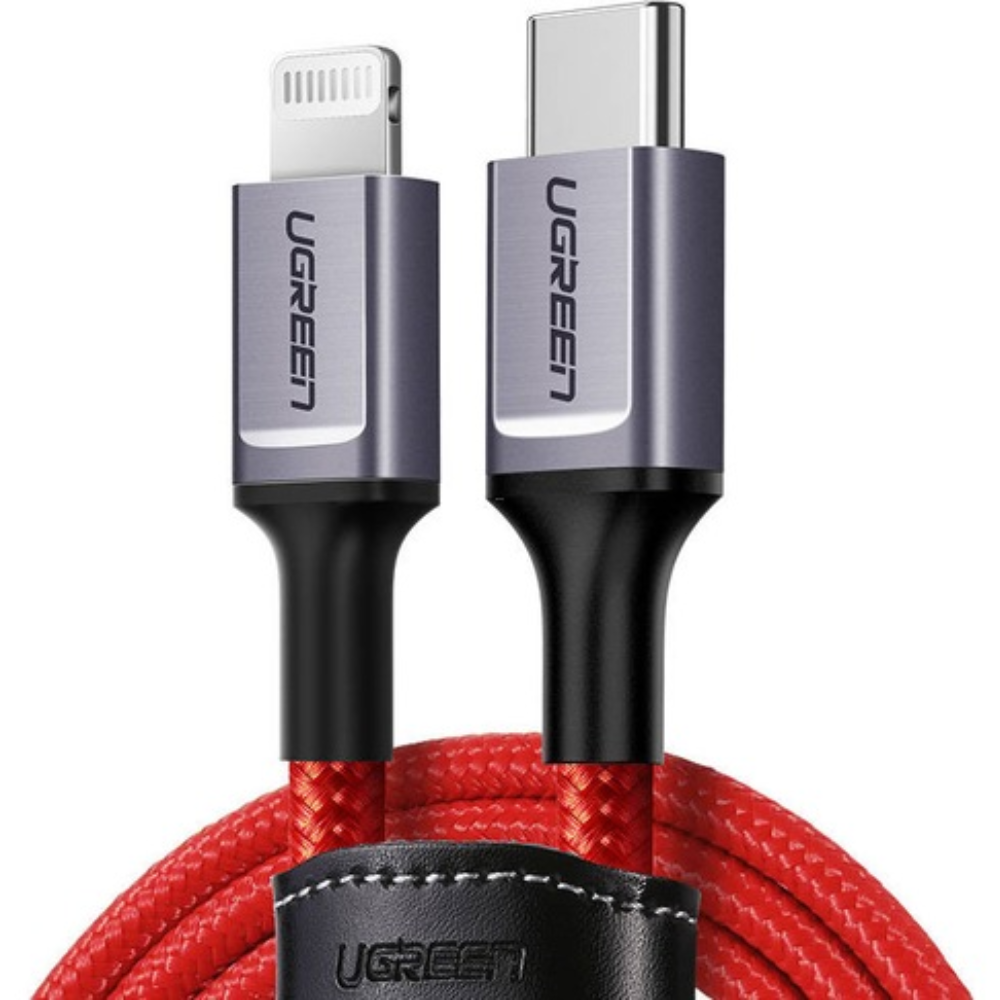 Кабель Ugreen US298 Lightning - USB Type-С 1 м Красный (20309)