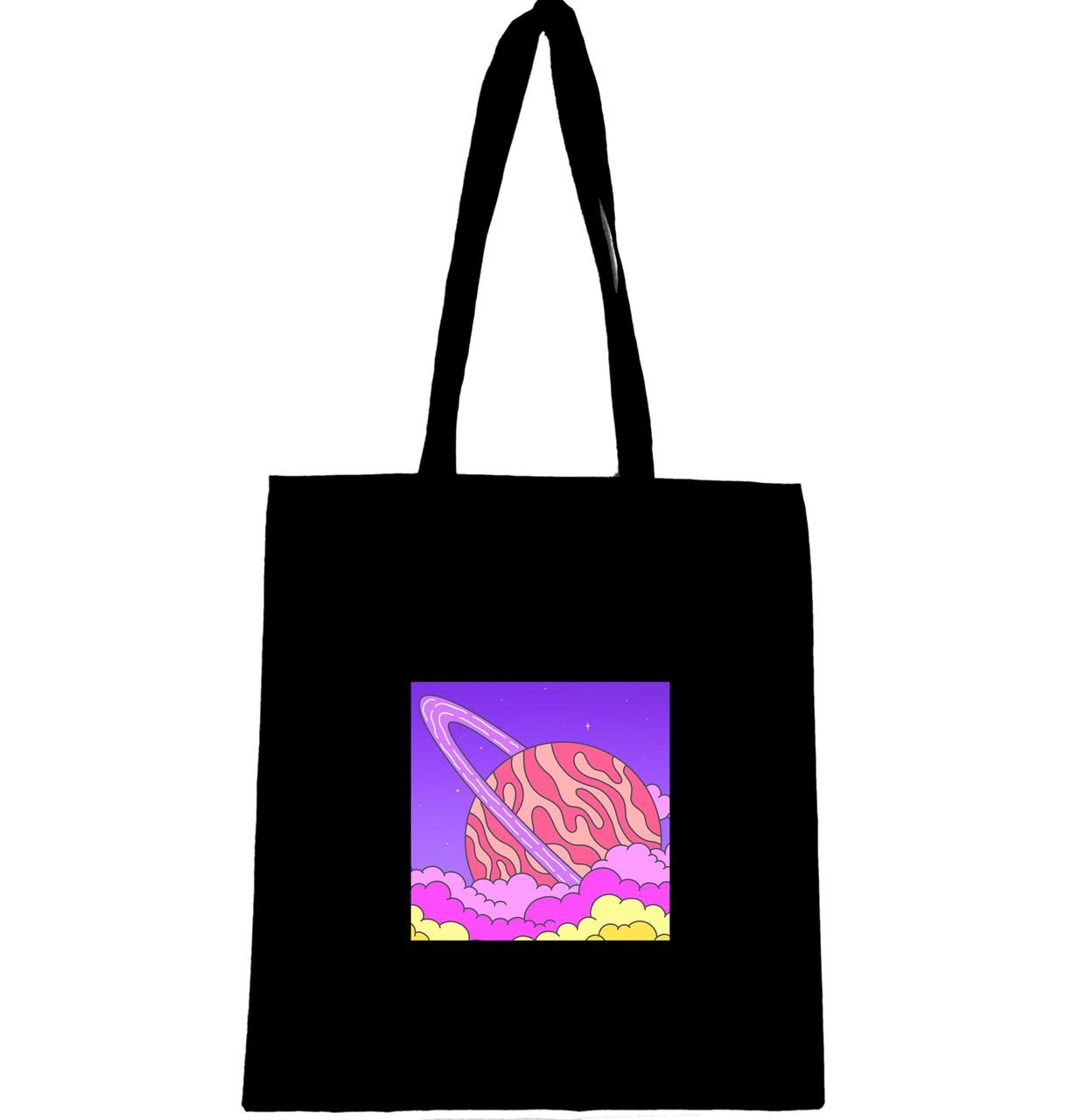 Эко-сумка с принтом Сатурн (692)