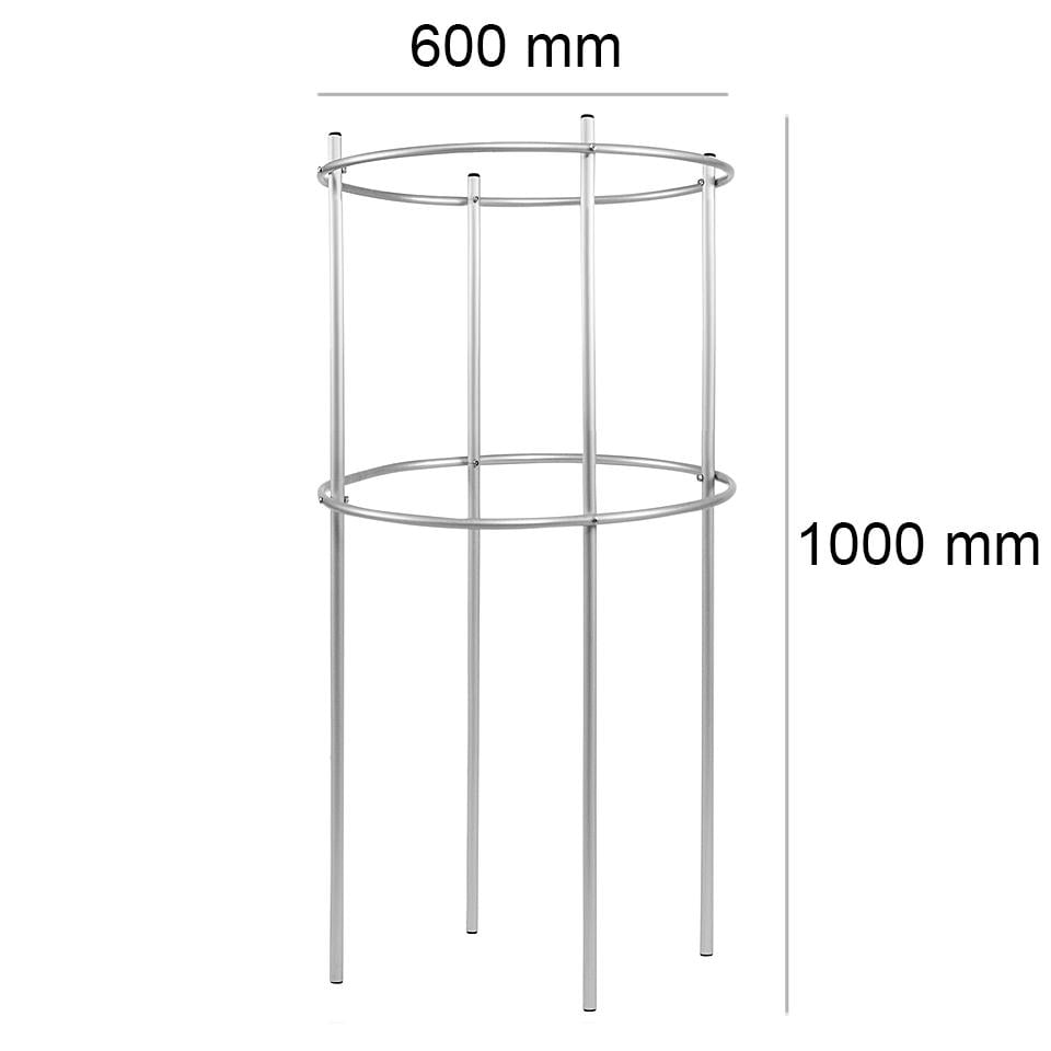 Опора для рослин кільцева шпалера на два кільця 1000х600х600 мм (КОШ-D16/D13-1000*600/2) - фото 2