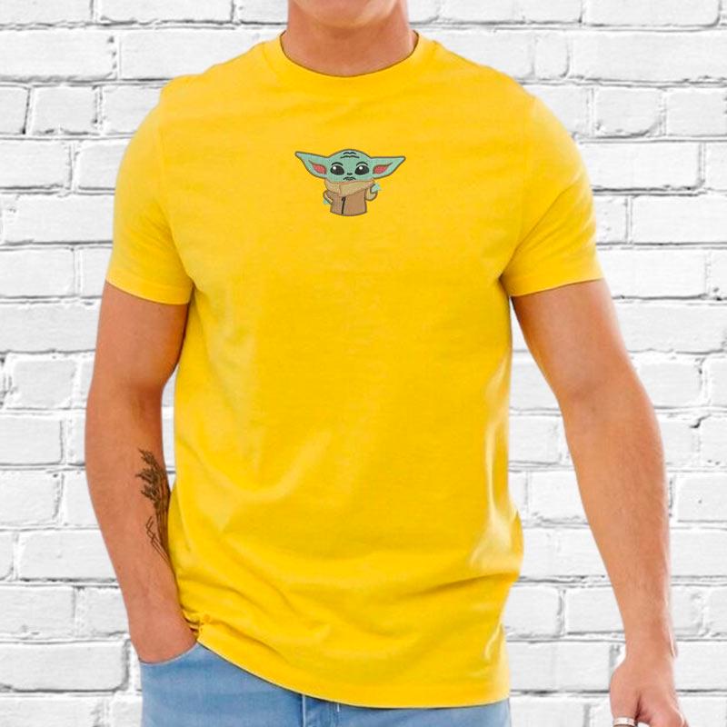 Футболка з вишивкою Йода Yoda 09 чоловіча 2XL Жовтий (579900-18-6)