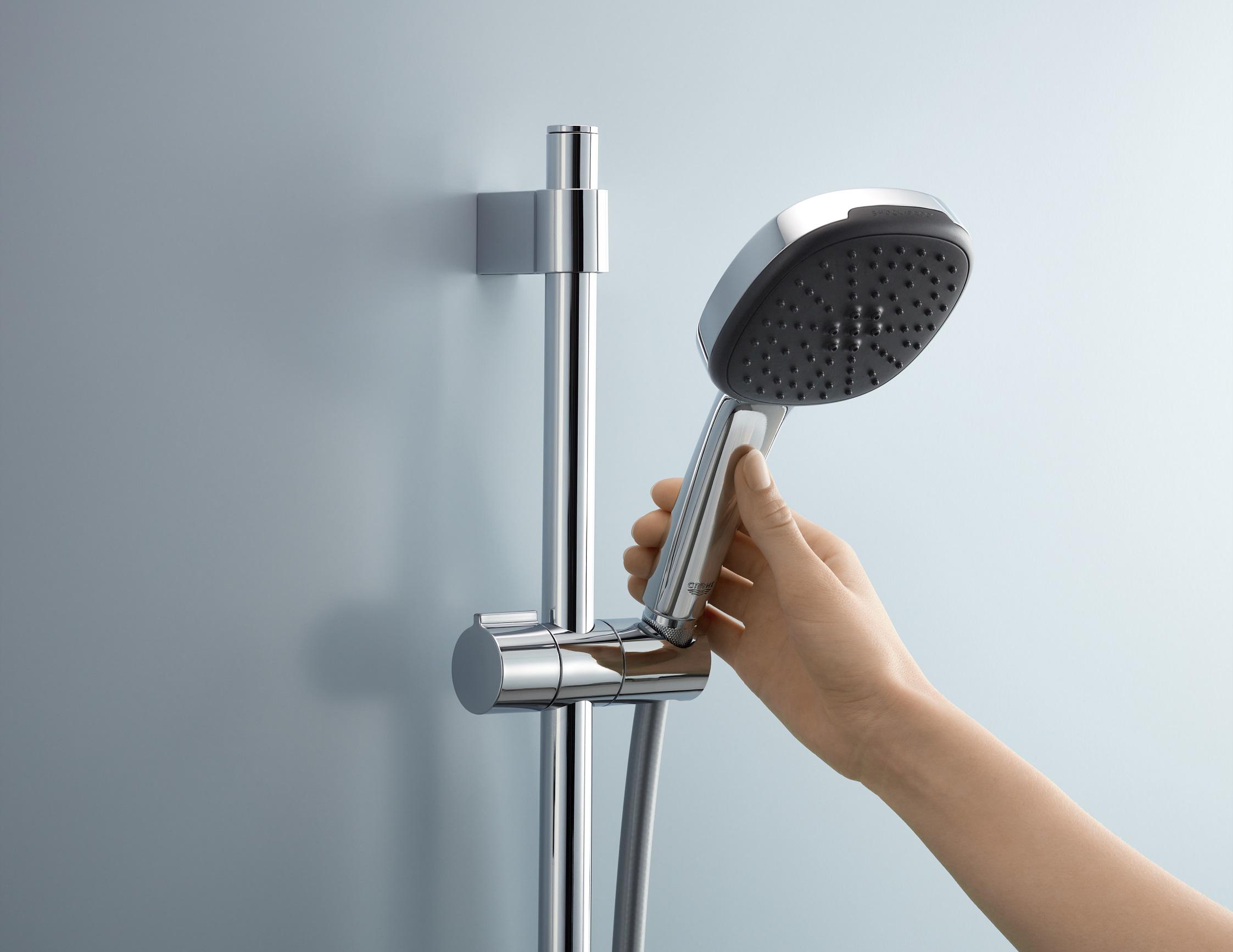 Душевой комплект со штангой Grohe Quickfix Vitalio Comfort 26398001 Хром (229242) - фото 3