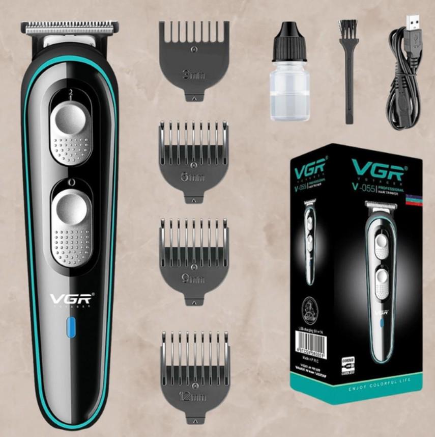 Машинка для стрижки аккумуляторная VGR V-055 PRO Черный (414) - фото 9