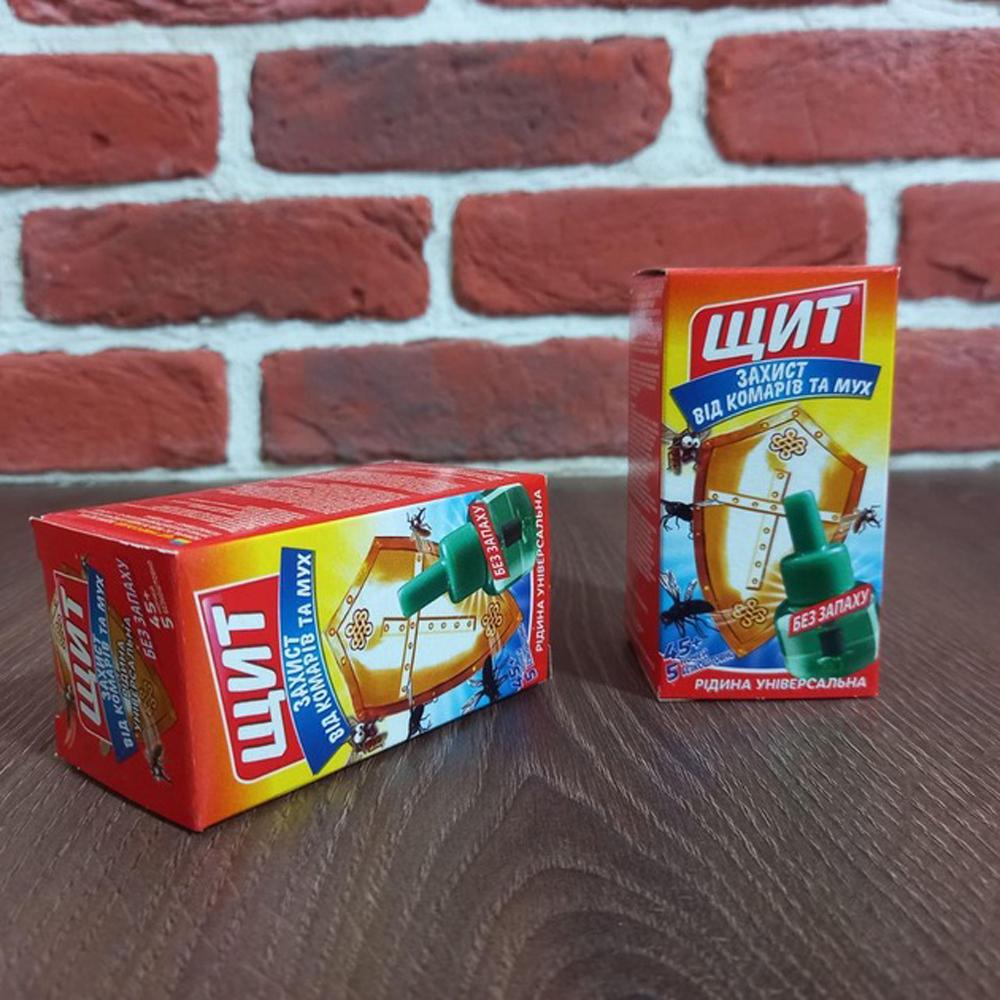 Жидкость для фумигатора от комаров Щит 45+5 ночей 27 мл Красный - фото 10