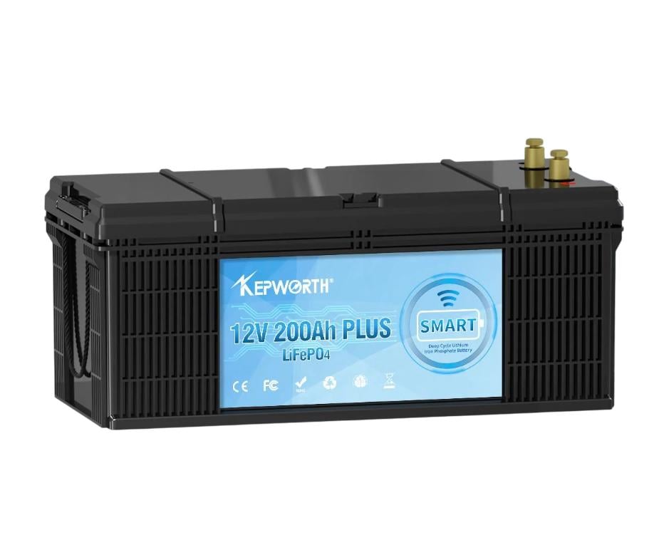 Акумулятор Kepworth LiFePO4 12V 200Ah 2560W Smart Bluetooth із зарядним пристроєм BMS (K12200999) - фото 1