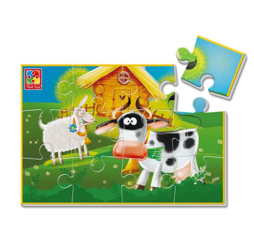 Пазли м'які Vladi Toys А5 Ферма 12 ел. (VT1103-84)