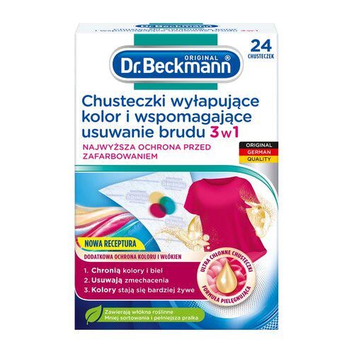 Салфетки для машинной стирки DR. Beckmann 3в1 против окрашивания и выцветания одежды 24 шт. Салфетки для машинной стирки DR. Beckmann 3в1 против окрашивания и выцветания одежды 24 шт.