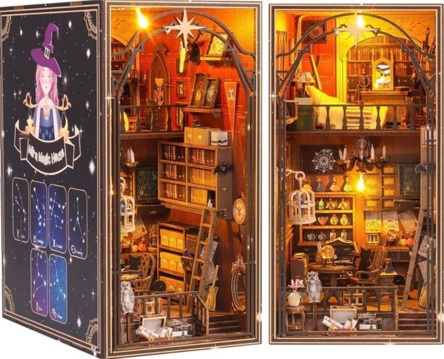 Румбокс книжный 3D DIY CuteBee Бук Нук Магическая Мастерская со светом - фото 10