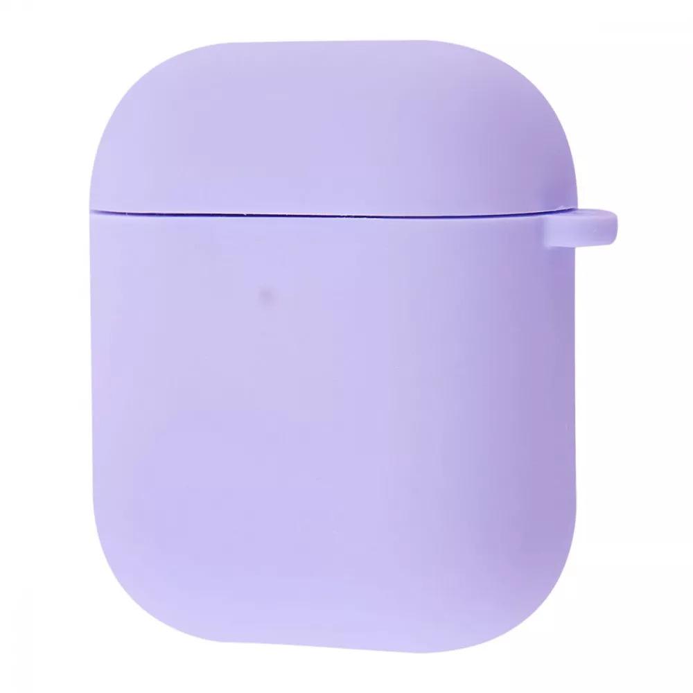 Чехол для наушников Silicone Case Full for AirPods 1/2 Light Purple (589123)