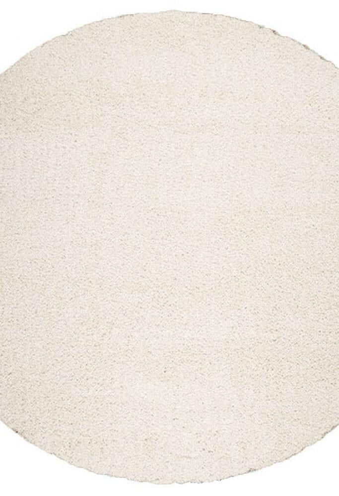 Ковер с высоким ворсом Loca 6365A круг 150x150 см White/Cream (80701515)