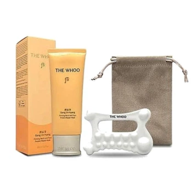 Маска для шеи и лица The History of Whoo Gongjinhyang Полиграфический макияж и face Protein Repair Mask (8809949511965)
