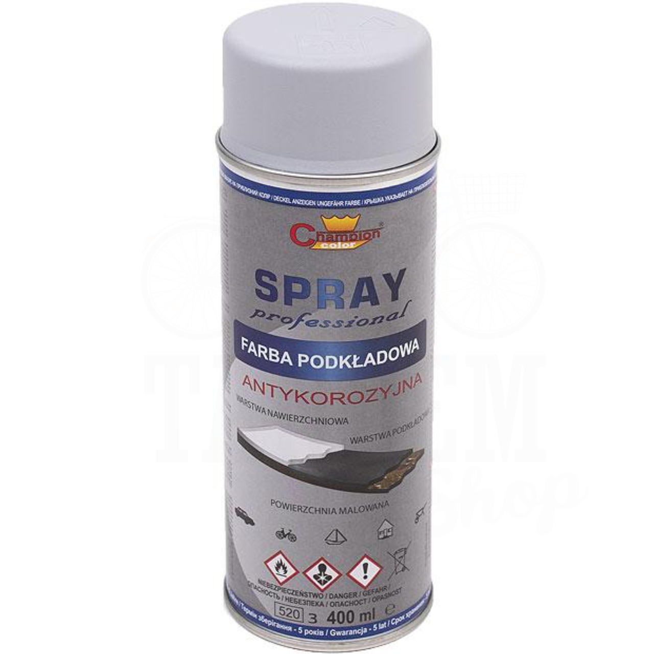Грунт универсальный Champion Spray Professional 400 мл Серый