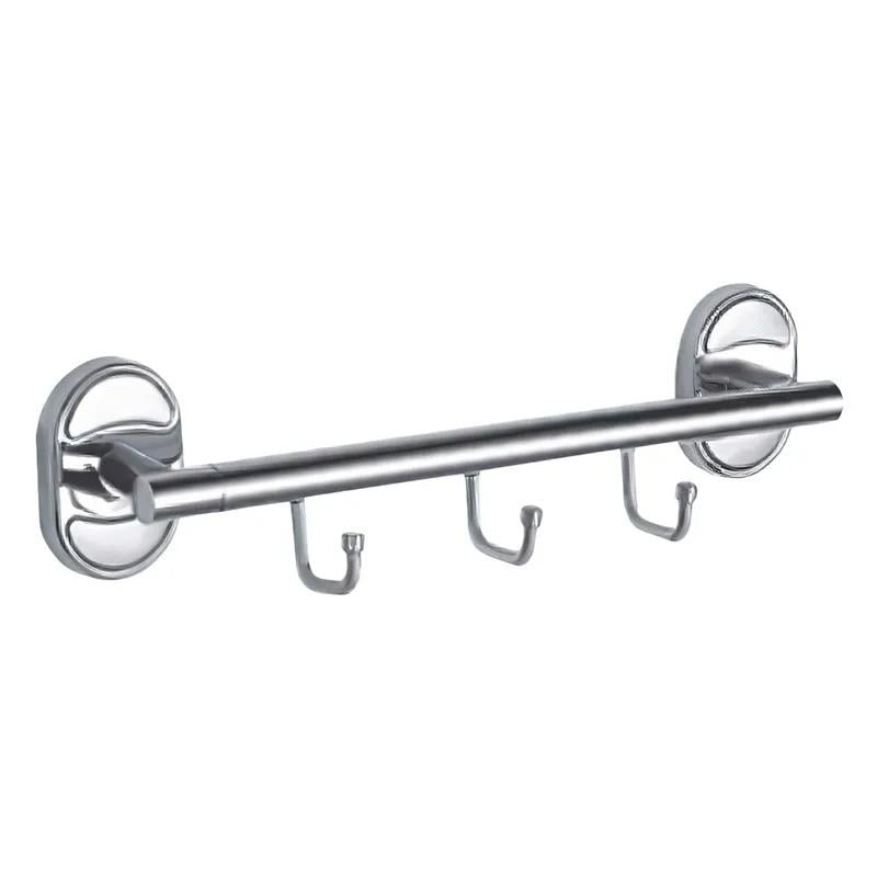 Планка с крючками Haiba HB1916-3 нержавеющая сталь 3 шт. Хром (HB0727)