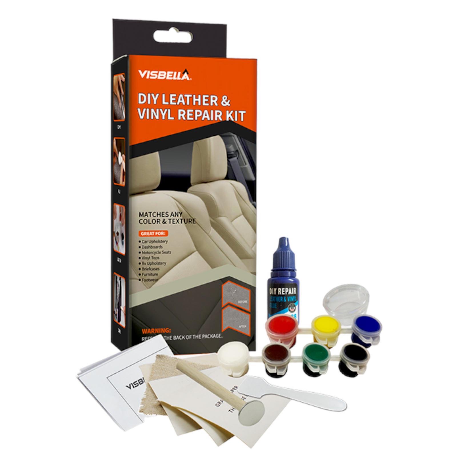 Набор жидкой кожи VISBELLA DIY Leather and Vinyl Repair Kit для ремонта кожаных сидений и винила