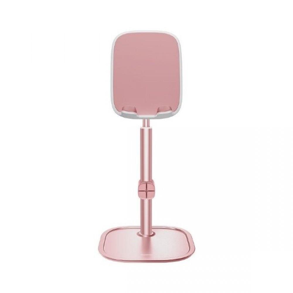 Держатель настольный для телефона Baseus Literary Youth Desktop Bracket Wireless Charging SUWY-D0R Rose Gold