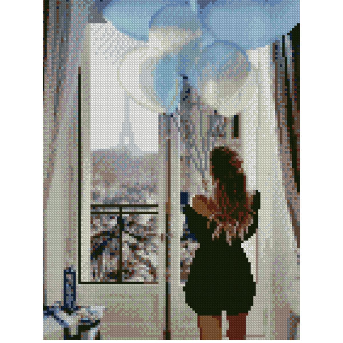 Алмазная мозаика Strateg Утро в День Рождения 30х40 см (Str-HX064)