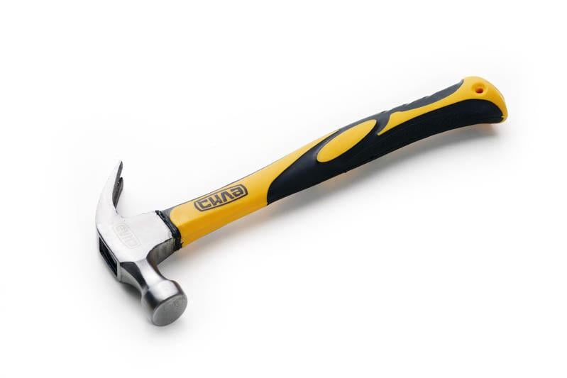 Молоток-цвяходер Сила з фібергласовою рукояткою 340 г (320131)