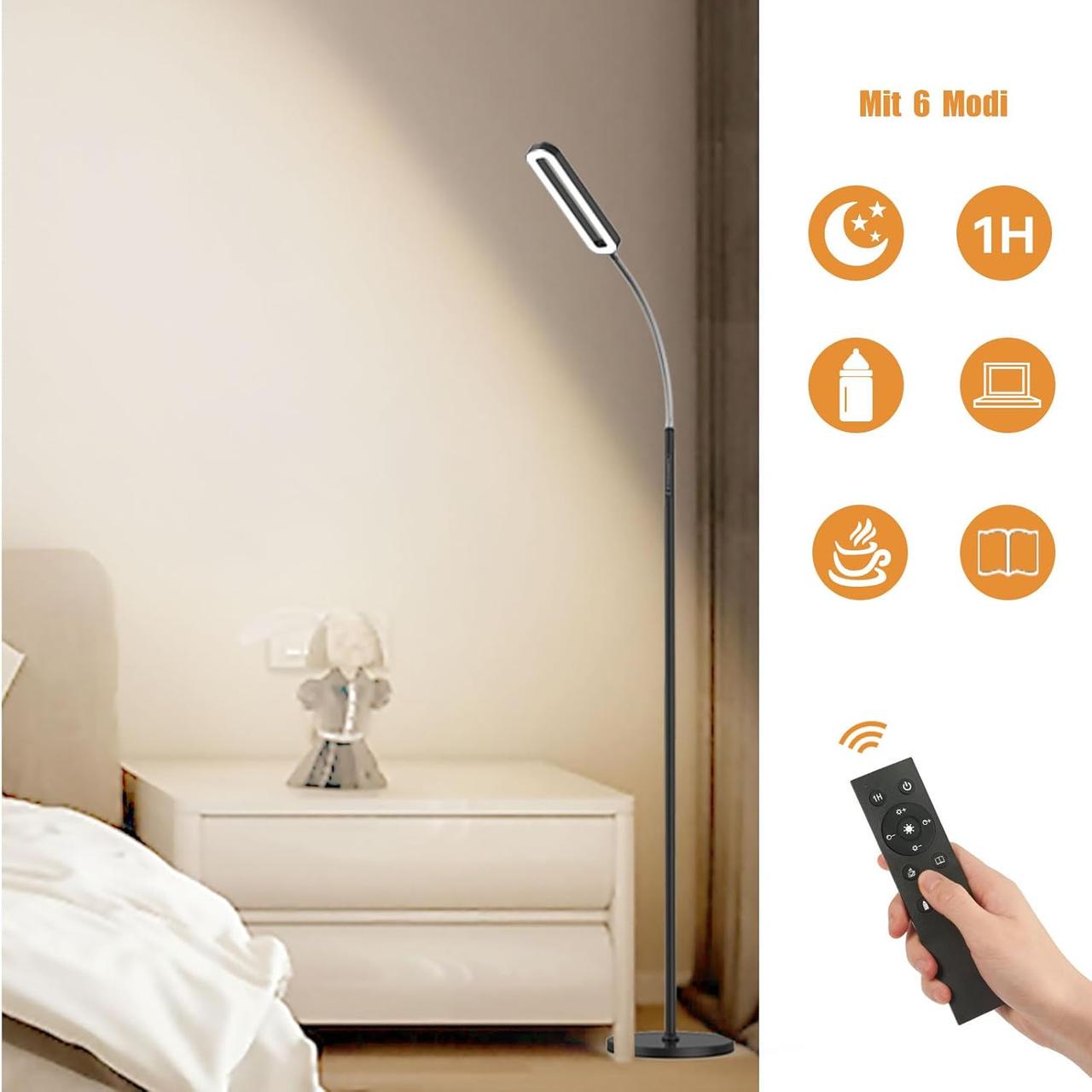 Торшер Amdelne LED 35W с лампой для чтения - фото 4 Торшер Amdelne LED 35W с лампой для чтения - фото 4