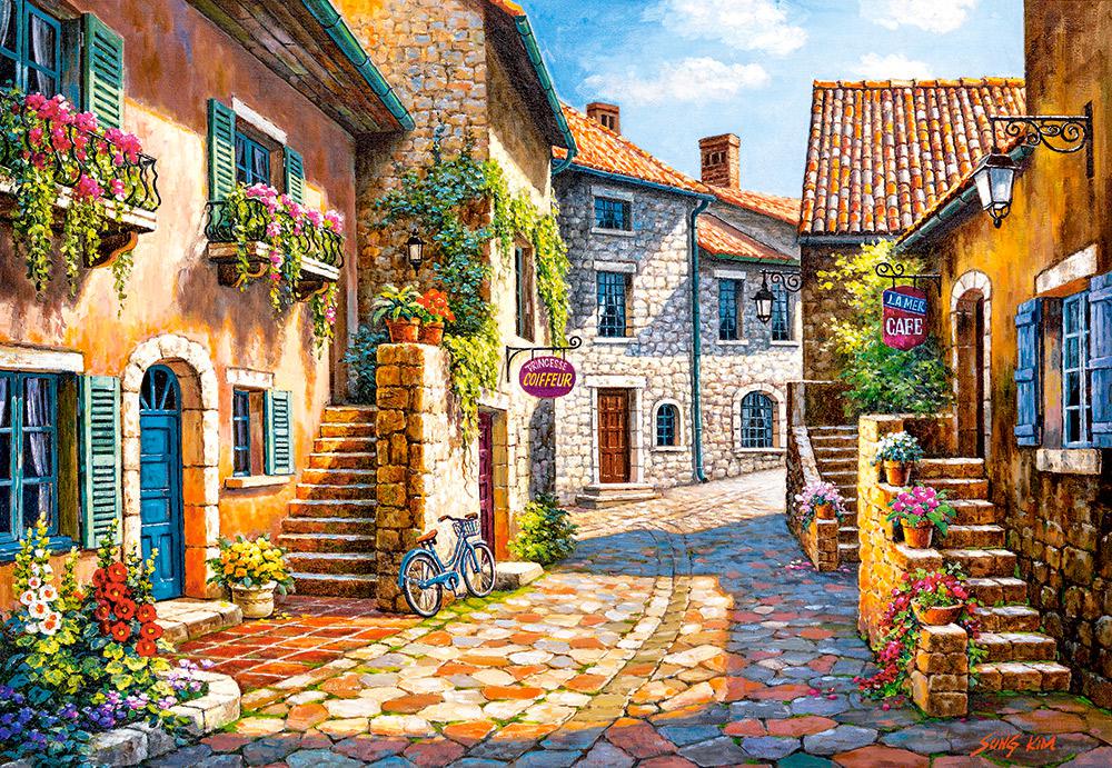 Пазли Castorland «Вулиця у квітах» 68x47 см 1000 деталей