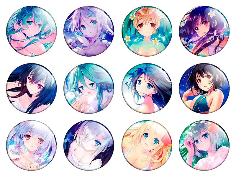 Набір значків Аніме Kantai Collection 12 шт. (NZN00393)