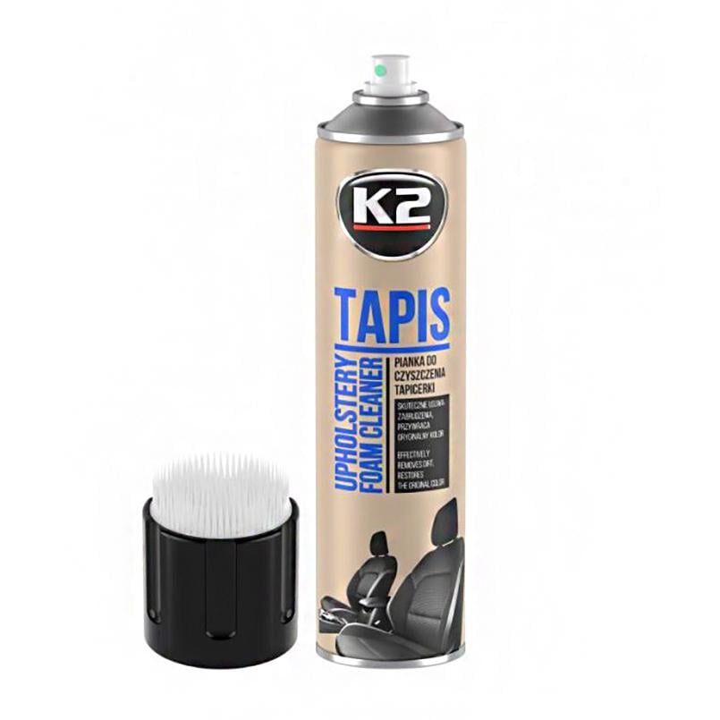 Засіб для чищення тканин (аерозоль) з щіткою K2 TAPIS + BRUSH, 600мл