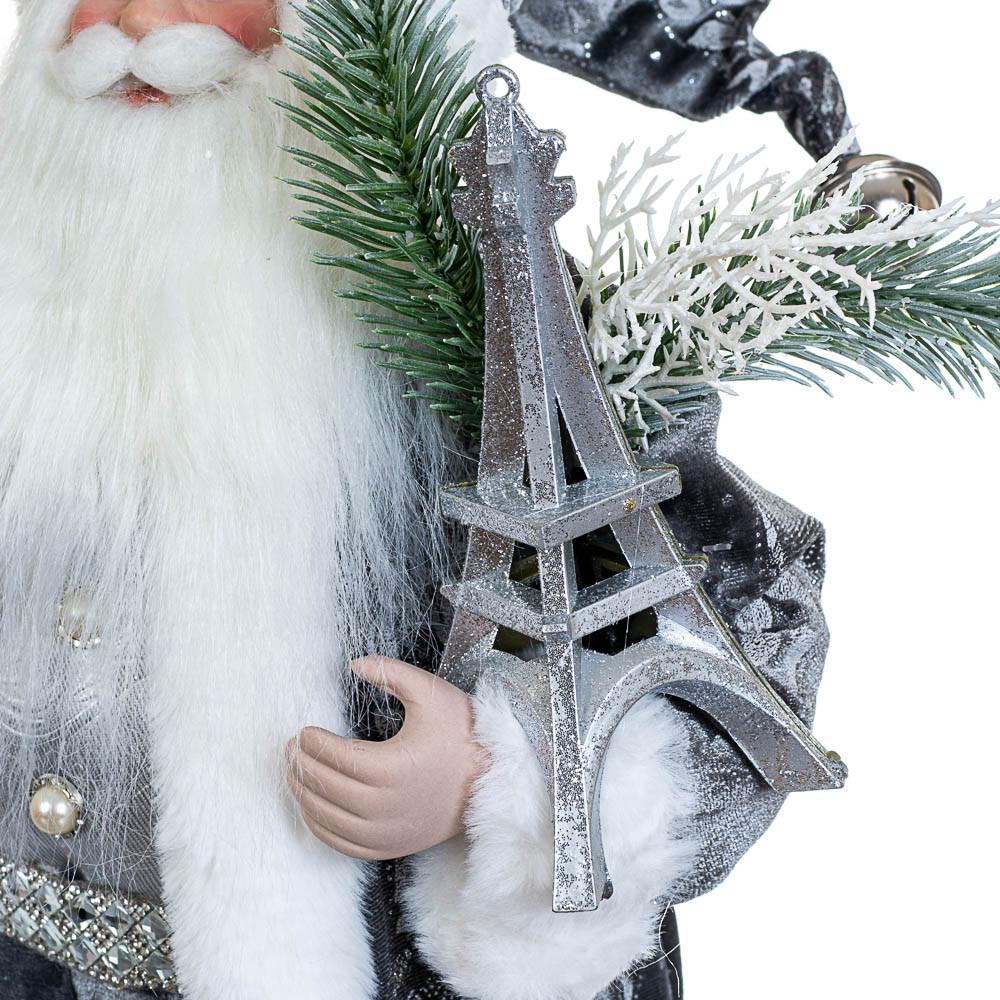 Фігурка декоративна Lefard Санта з вежею 46 см (6011-001) - фото 3 Фігурка декоративна Lefard Санта з вежею 46 см (6011-001) - фото 3