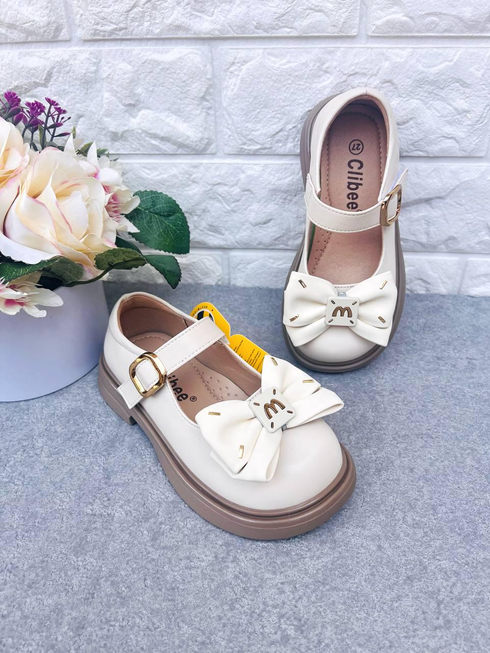 Туфлі класичні для дівчинки Сlibee 1810 р. 27 16,8 см Бежевий (1810)