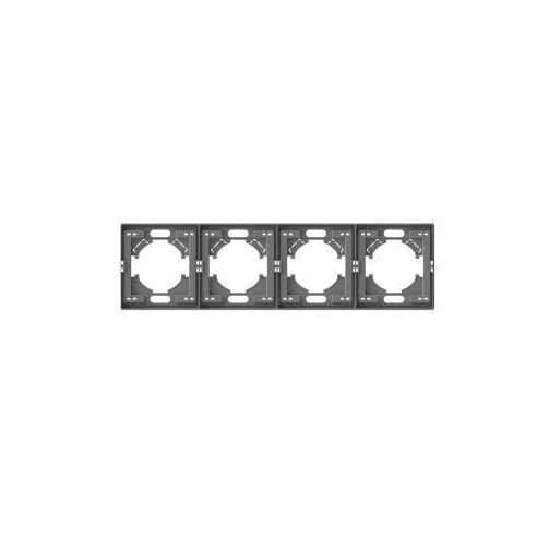 Рамка Videx Nota 4 поста горизонтальная (VF-NT-FR4H-GR)