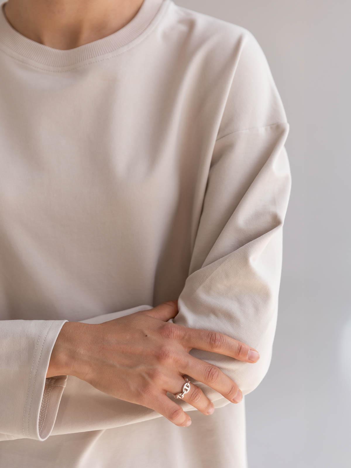 Лонгслів жіночий базовий FROMUS S/M Айворі (2638-57) - фото 6