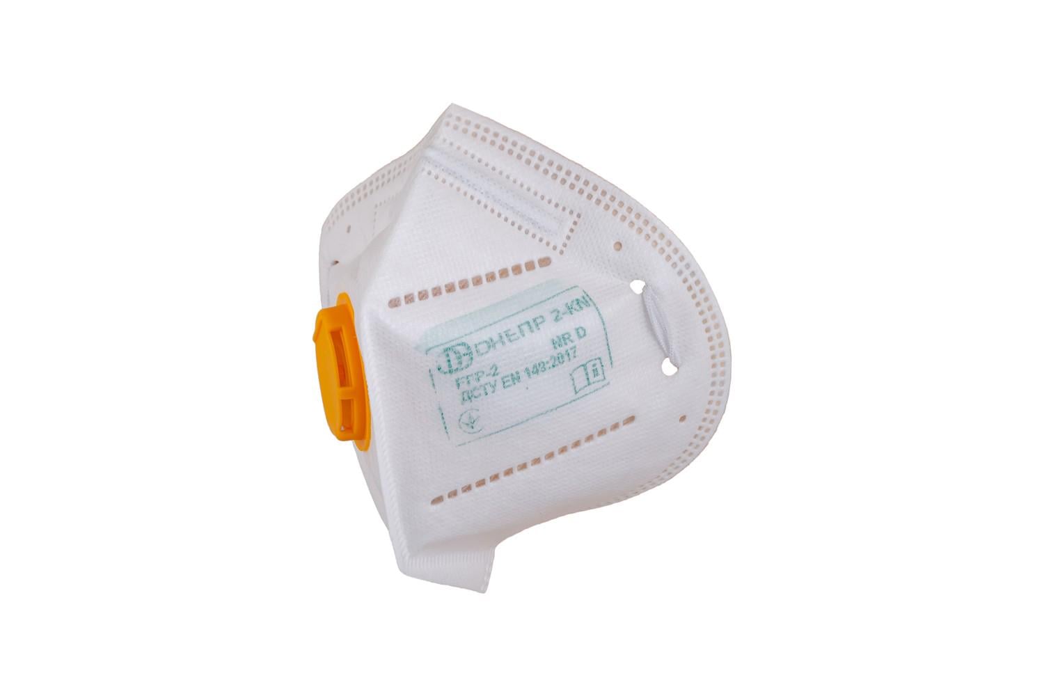 Респиратор MasterTool ДНЕПР-2KN FFP2 12 НДС с клапаном (82-0177)