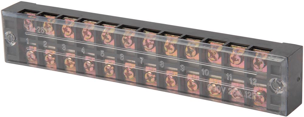 Колодка клеммная в корпусе E.NEXT e.tc.protect.25.12 12P 25A 600V (p056010) Колодка клеммная в корпусе E.NEXT e.tc.protect.25.12 12P 25A 600V (p056010)