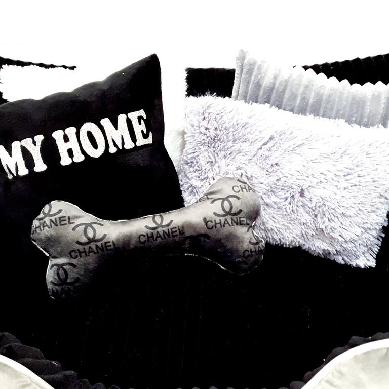 Лежанка для собак Amore mio Cane Брідж My Home до 16 кг 80х70х23 см (DB-0016) - фото 4