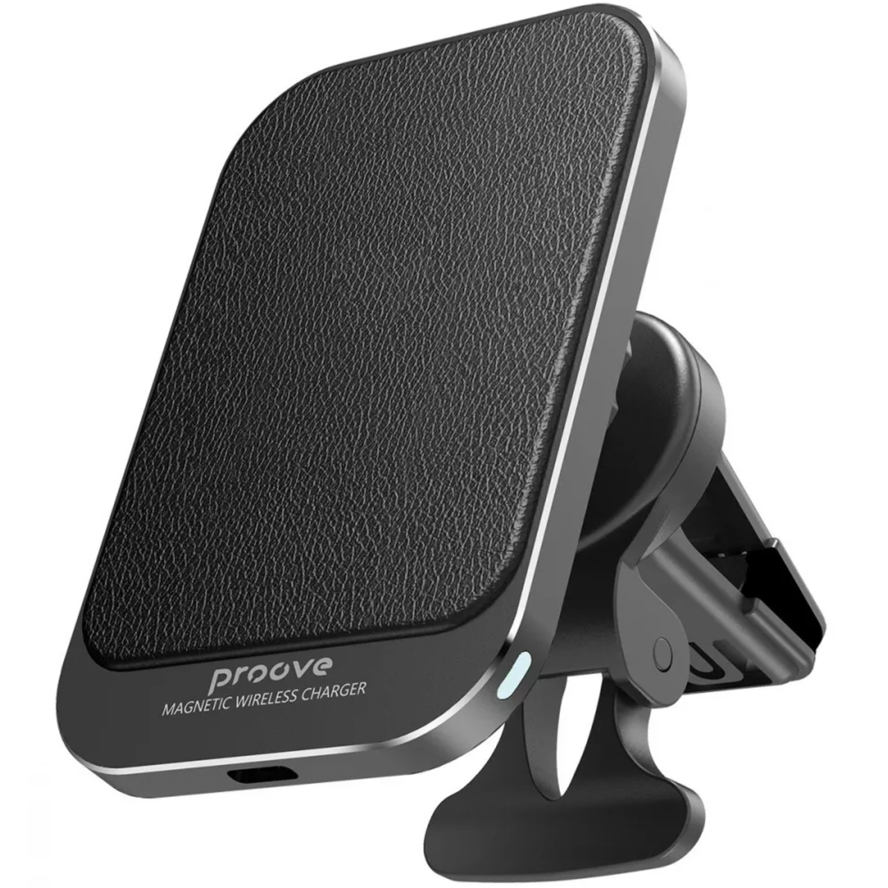 Автодержатель с беспроводной зарядкой Proove Square Magnetic Wireless Car Charger 15W Black