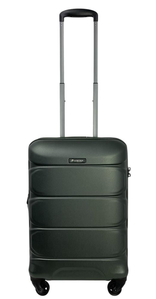 Валіза мала для ручної поклажі Airtex 748 полікарбонат S Темно-зелений