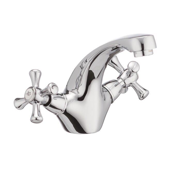 Смеситель для умывальника Haiba DOMINOx HB0944 двухвентильный Хром (63275)