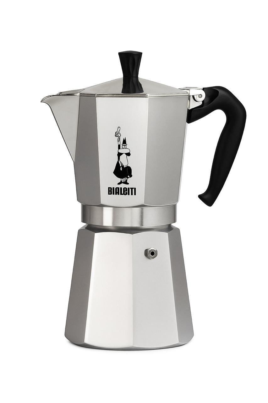 Гейзерная кофеварка Bialetti Moka Express для газовой плиты из алюминия на 18 чашек 810 мл (1167) - фото 1