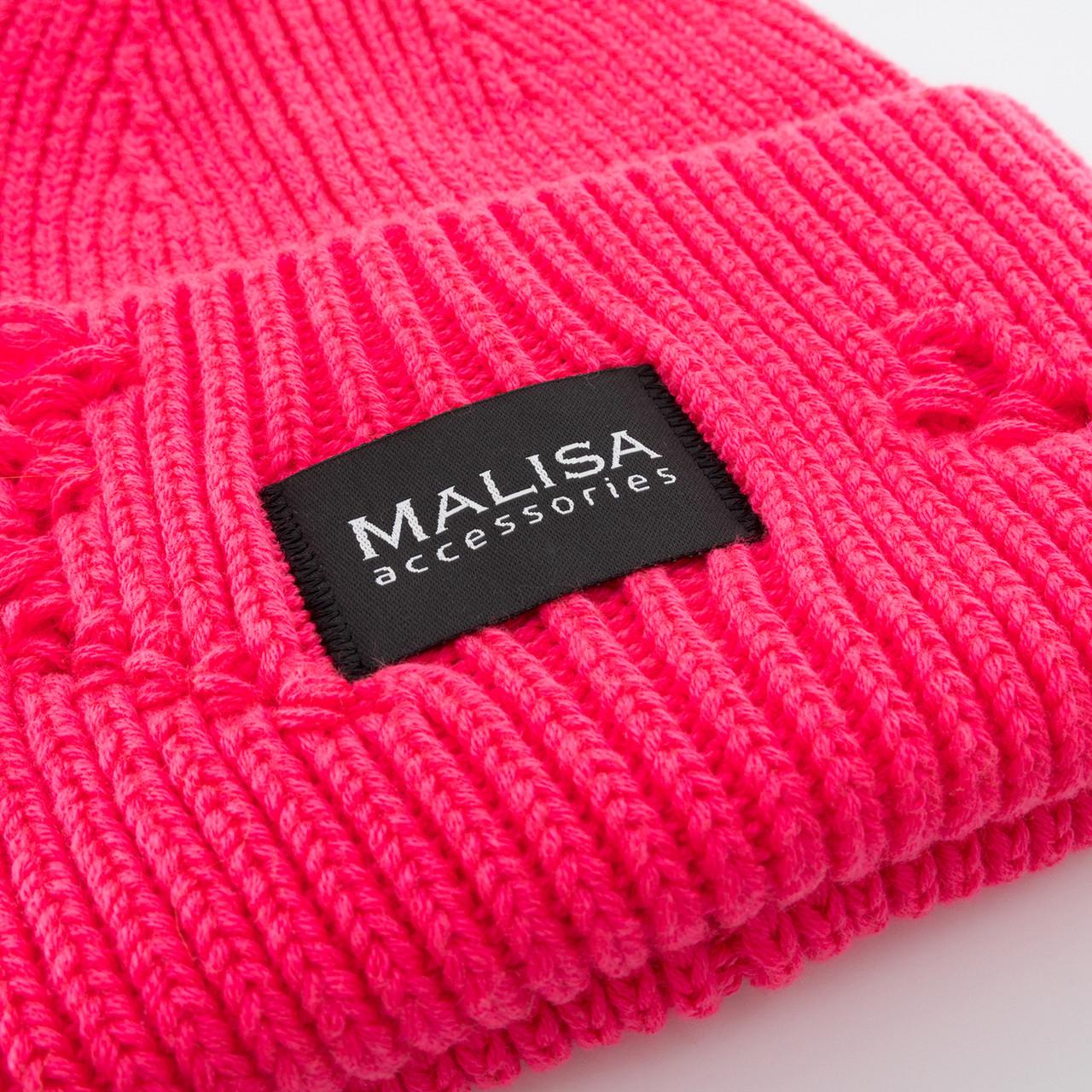Шапка женская Malisa БРУНО без подкладки рваная с эмблемой на отвороте one size Фуксия (269635) - фото 2 Шапка женская Malisa БРУНО без подкладки рваная с эмблемой на отвороте one size Фуксия (269635) - фото 2