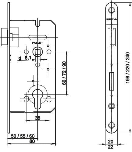 Замок Gerda ZW 100 WK (24788463) - фото 2 Замок Gerda ZW 100 WK (24788463) - фото 2