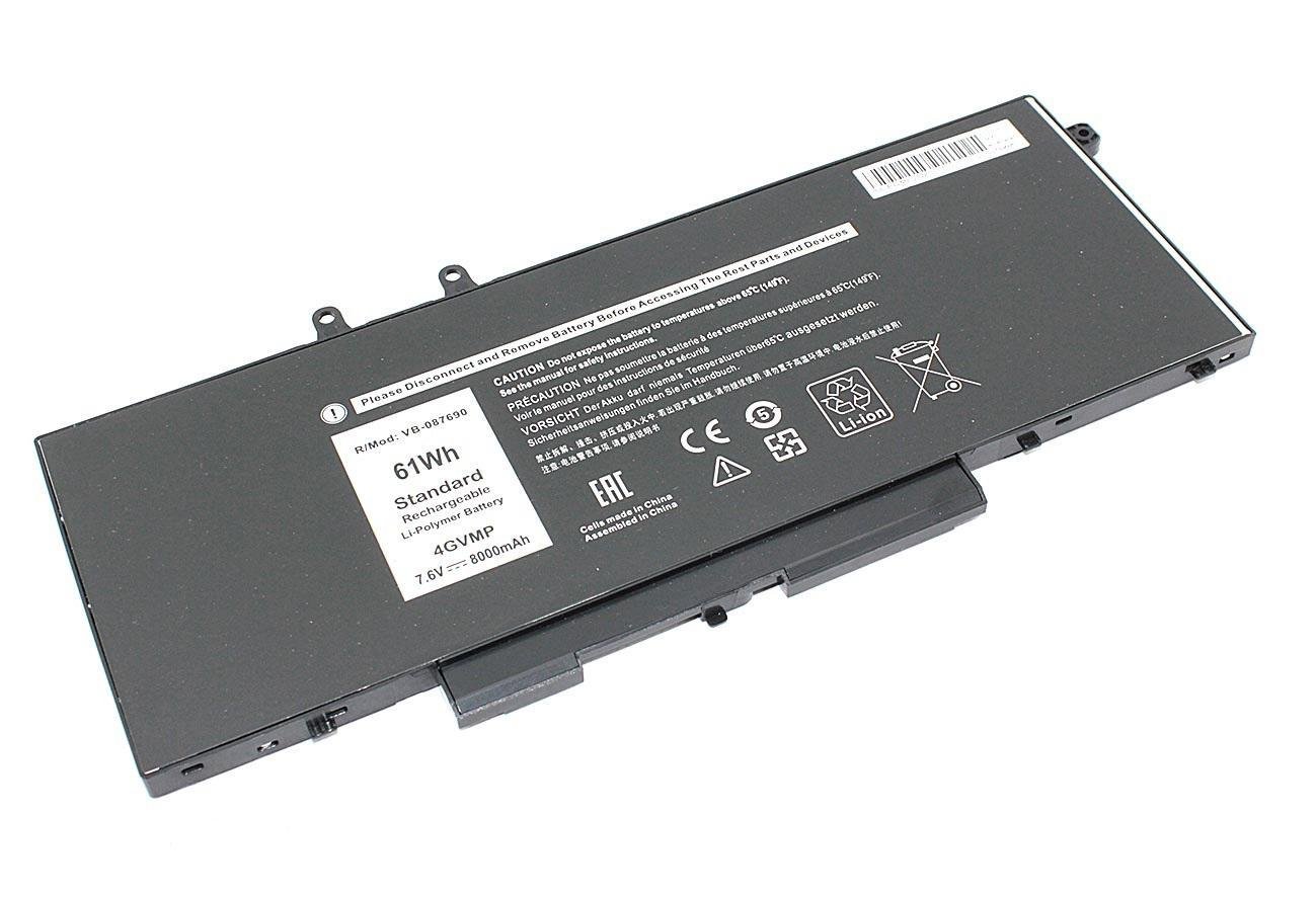 Акумулятор для ноутбука Dell 4GVMP Latitude 5400 5401 5500 7.6V 8000 mAh OEM Black