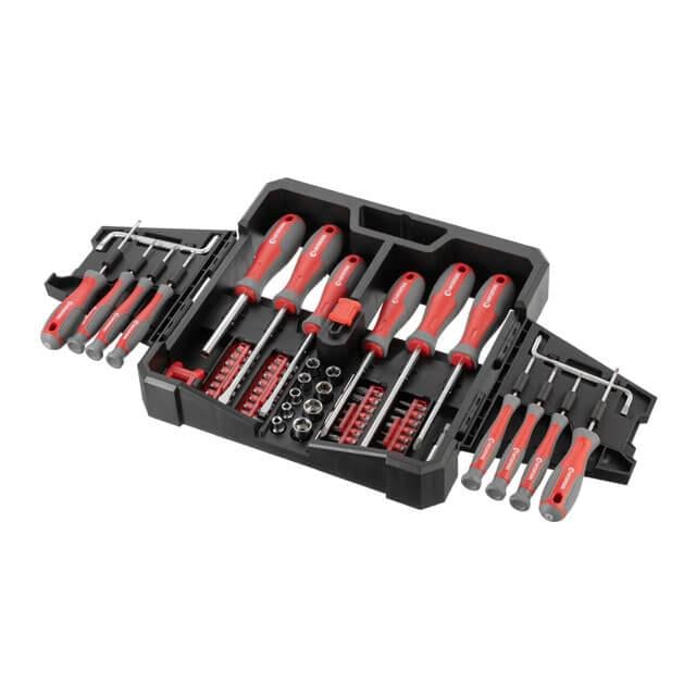 Набір викруток Intertool VT-3363 з комплектом насадок і головок 63 од. (8345195)