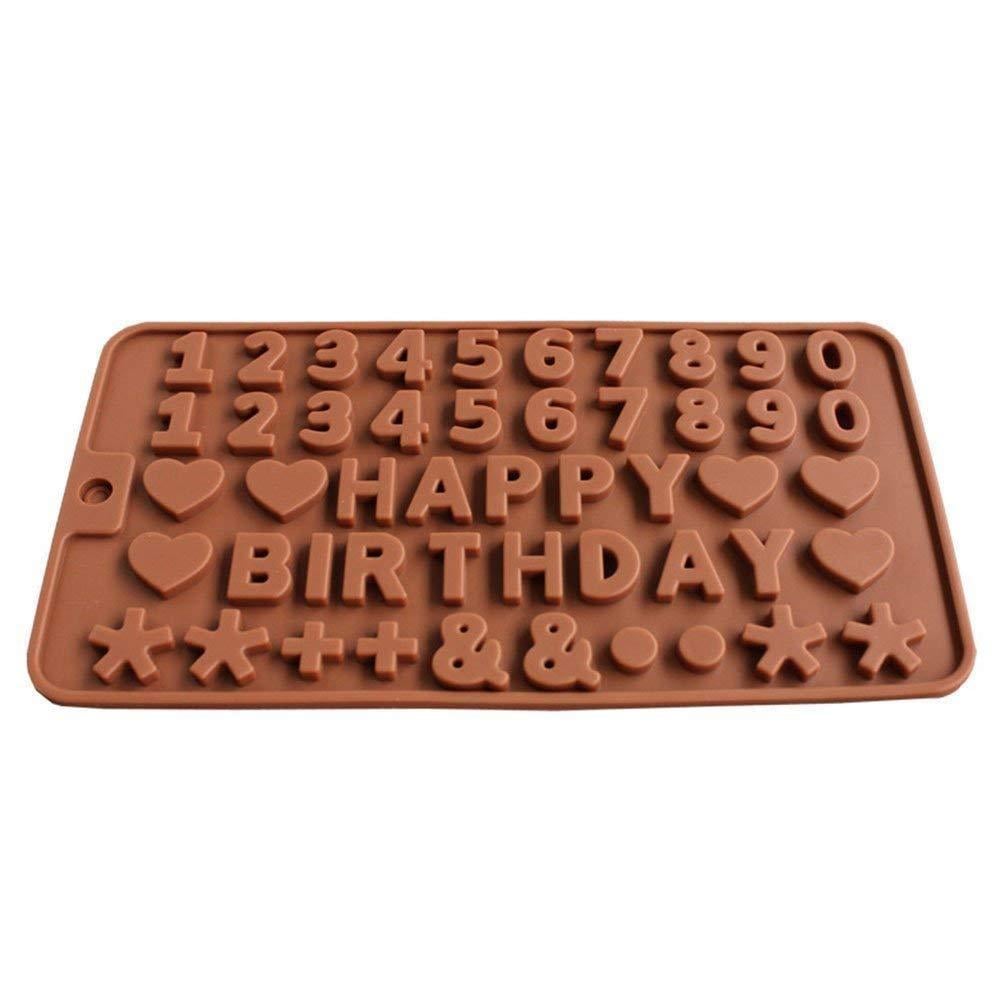Форма силіконова Happy Birthday Літери/Цифри/Знаки для шоколаду та десертів (Е051491)