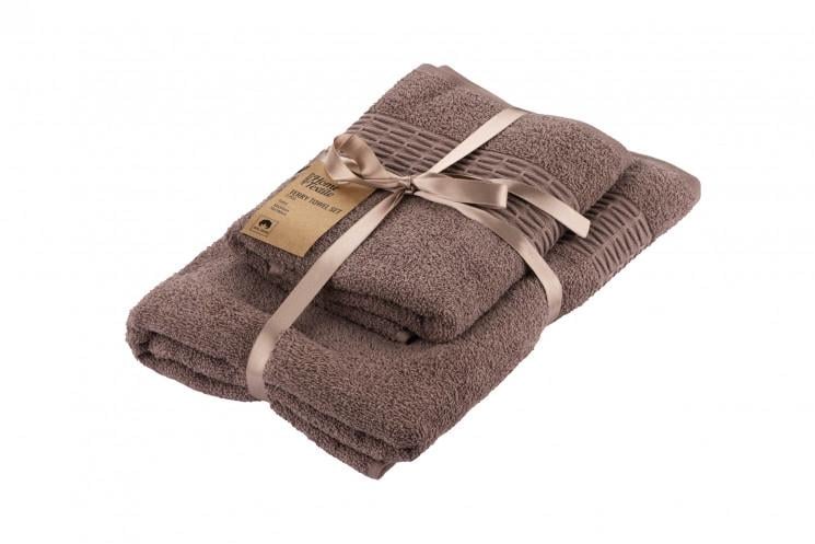 Набор полотенец махровых Ardesto ART2357CA Lotus 2 шт. 50х90 см/70х140 см (2383737512)