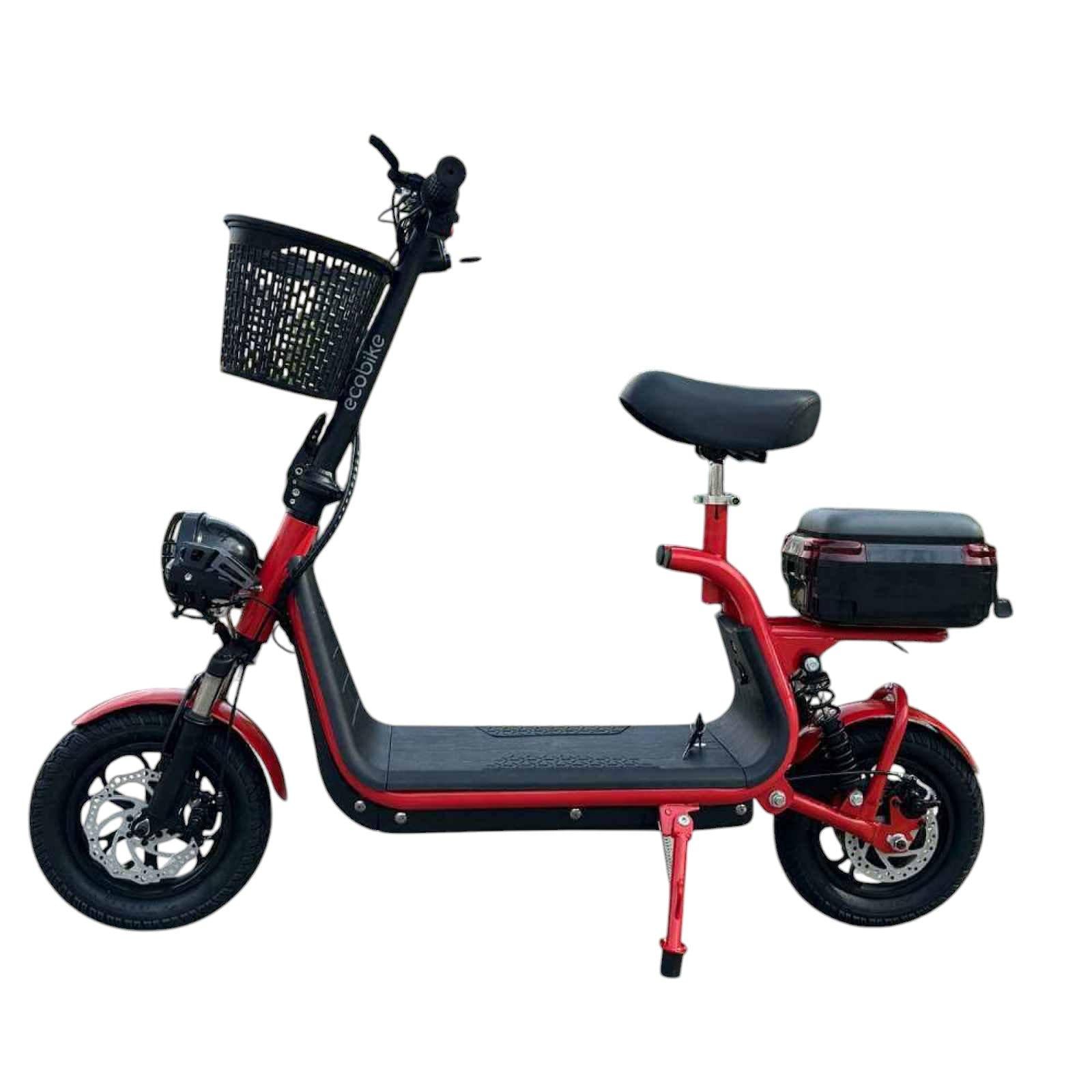Электросамокат с сиденьем 14" GIANT U12 MAX 800W 48V 15Ah с кофром-багажником Красный