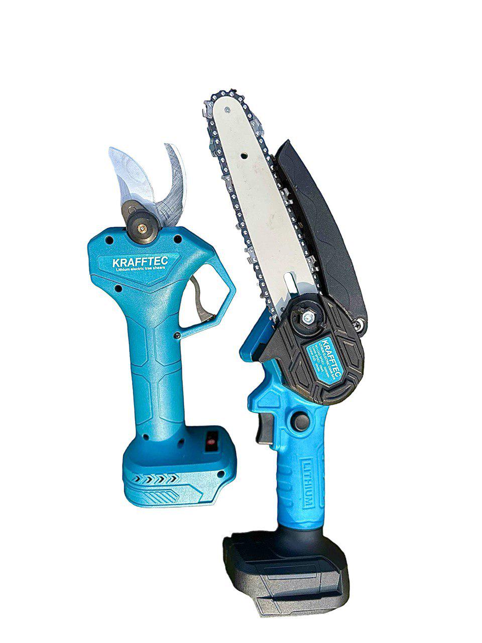 Набір акумуляторний Krafftec 48V/5AP секатор DUP270/пила DUC150Z/штанга телескоп 2 м (27363126) - фото 5
