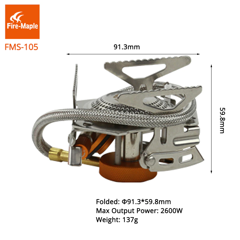 Пальник туристичний Fire-Maple FMS 105 зі шлангом - фото 2