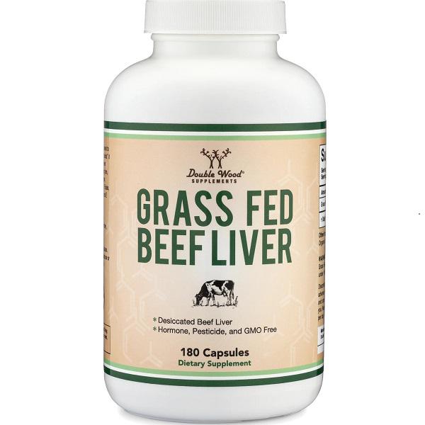Мультивитамины Double Wood Grass Fed Beef Liver 1000 мг 90 порций 180 капсул (000020085)