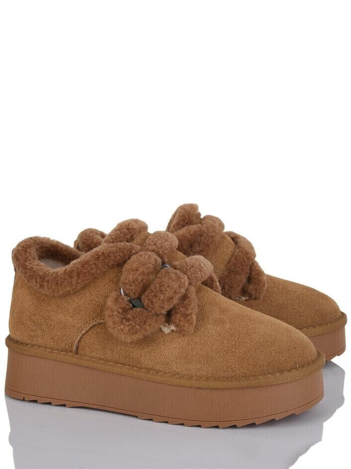 Замшевые угги на овчине Stilli UGN90-4 р. 36 Коричневый