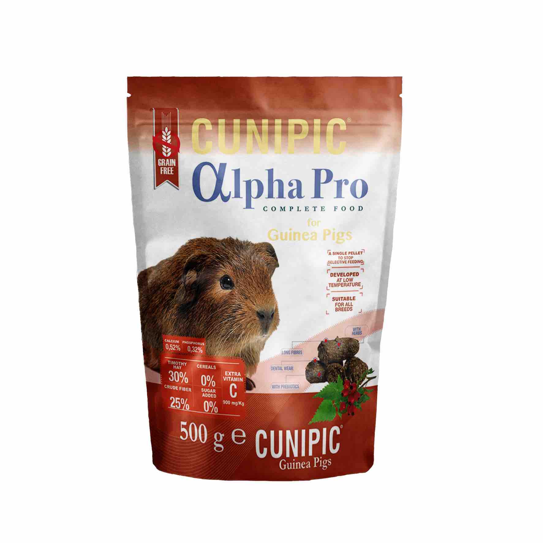 Корм Cunipic Alpha Pro для молодых и взрослых морских свинок 500 г - фото 1