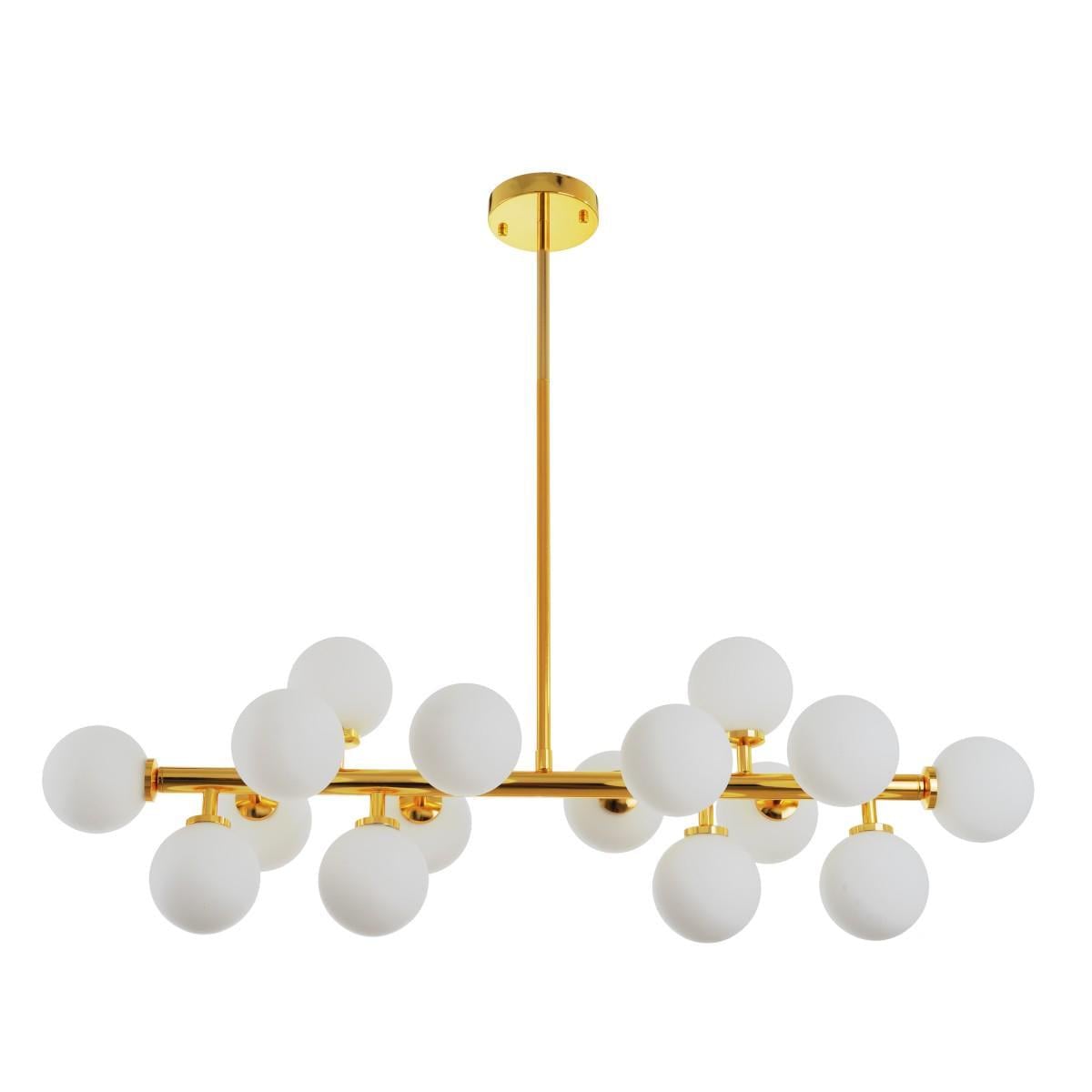 Люстра лофт молекула галогенная Brille BL-941S/16 G4 G/WH